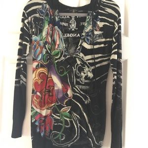 Christian Audigier slim fit hoodie